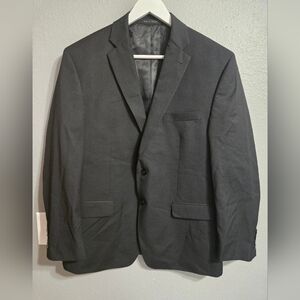 Calvin Klein 100% Wool Black Suit Jacket Size 40L